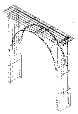 Vierkante klimboog